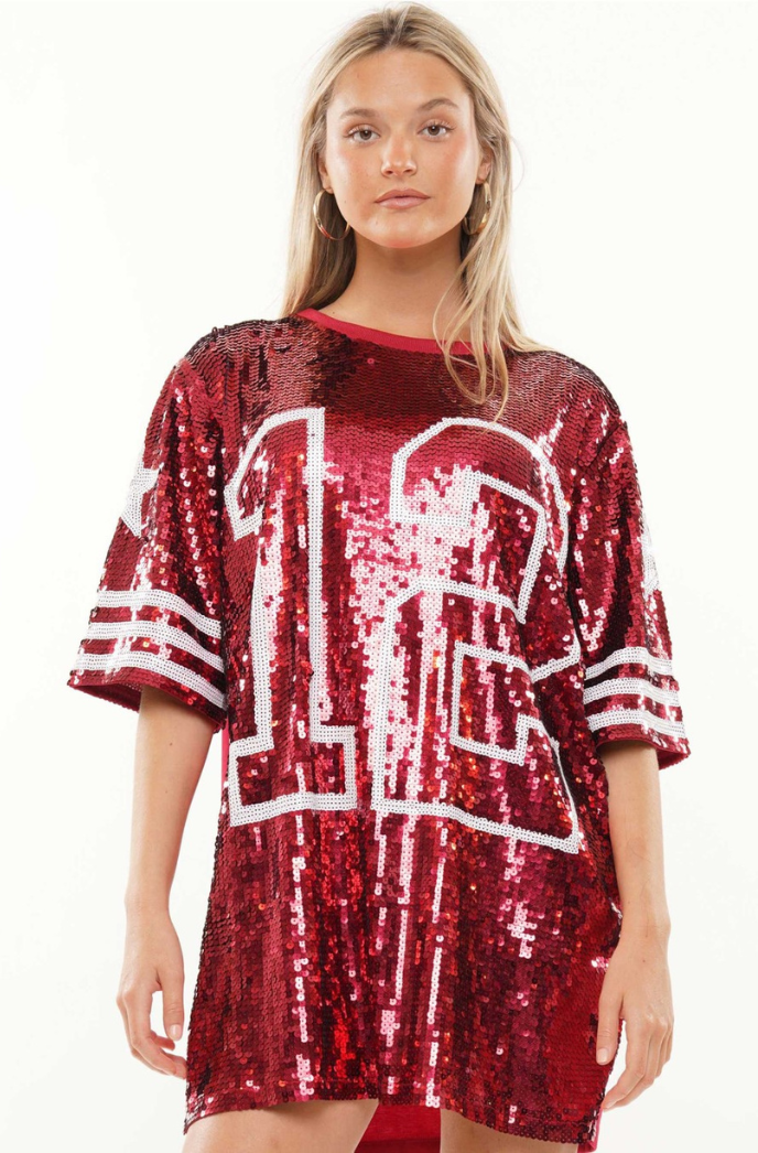 BIG 12 Game Day Sequin Dress – Style House Frisco